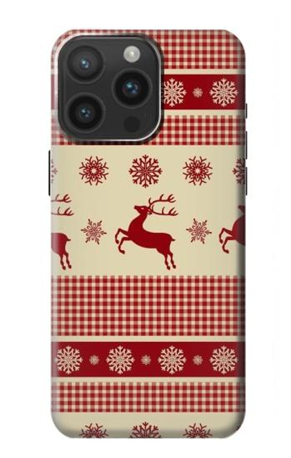 S2310 Christmas Snow Reindeers Case For iPhone 15 Pro Max