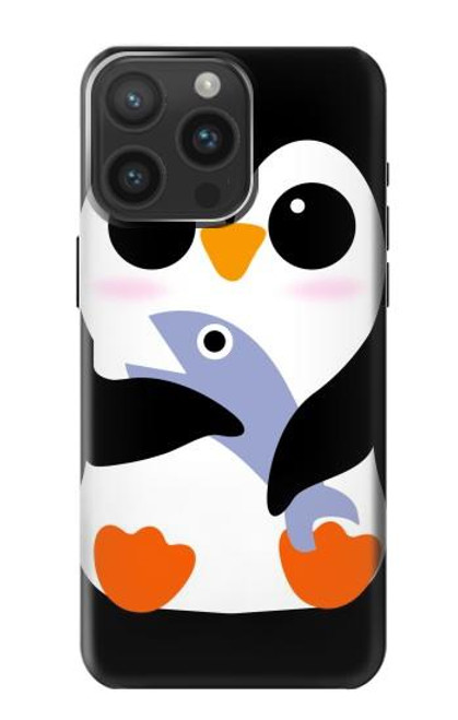 S2631 Cute Baby Penguin Case For iPhone 15 Pro Max