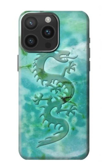 S2653 Dragon Green Turquoise Stone Graphic Case For iPhone 15 Pro Max