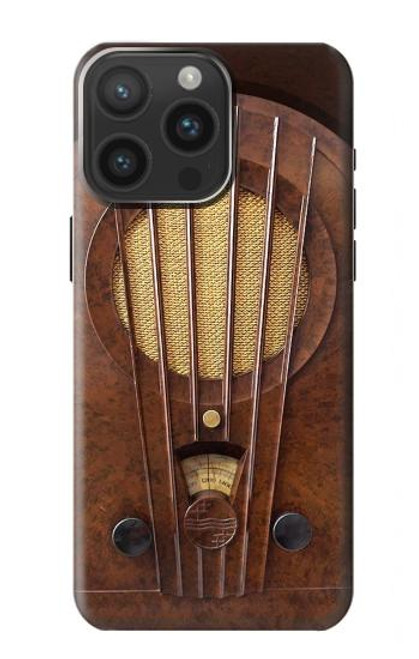 S2655 Vintage Bakelite Deco Radio Case For iPhone 15 Pro Max