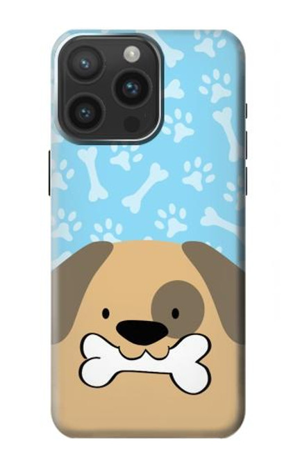 S2669 Cute Dog Paws Bones Cartoon Case For iPhone 15 Pro Max
