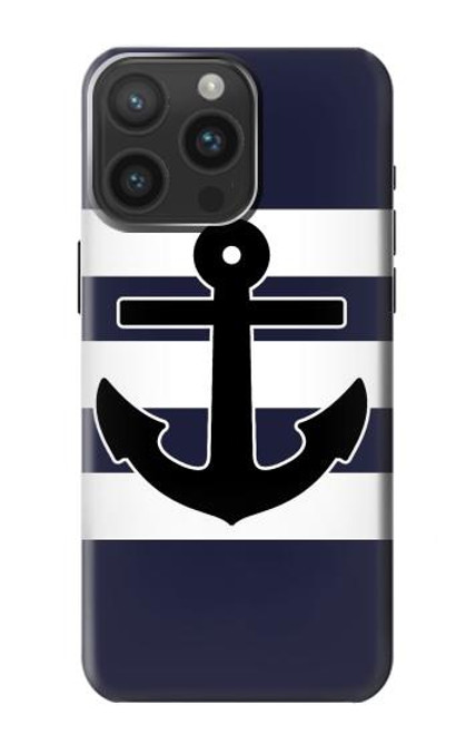 S2758 Anchor Navy Case For iPhone 15 Pro Max