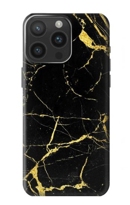 S2896 Gold Marble Graphic Printed Case For iPhone 15 Pro Max