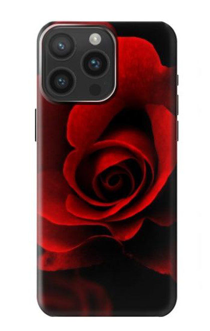 S2898 Red Rose Case For iPhone 15 Pro Max