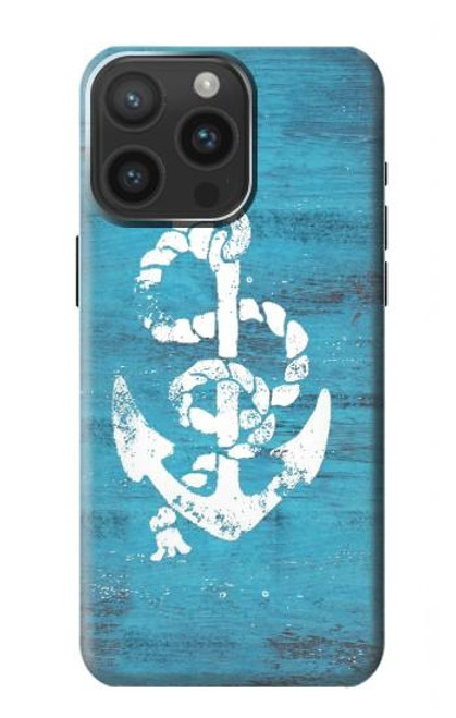 S3053 Marine Anchor Blue Case For iPhone 15 Pro Max