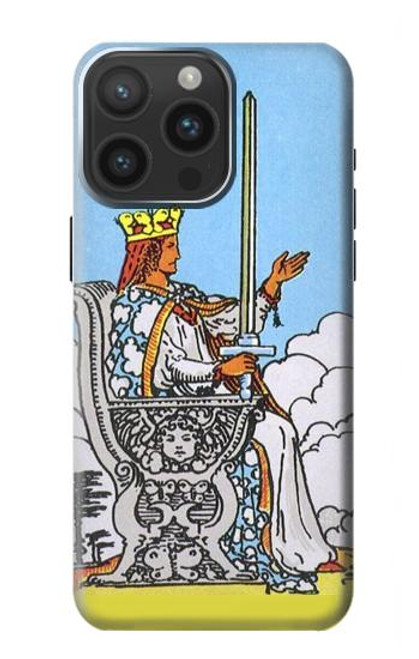 S3068 Tarot Card Queen of Swords Case For iPhone 15 Pro Max