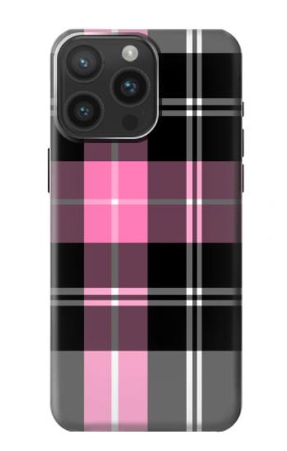 S3091 Pink Plaid Pattern Case For iPhone 15 Pro Max