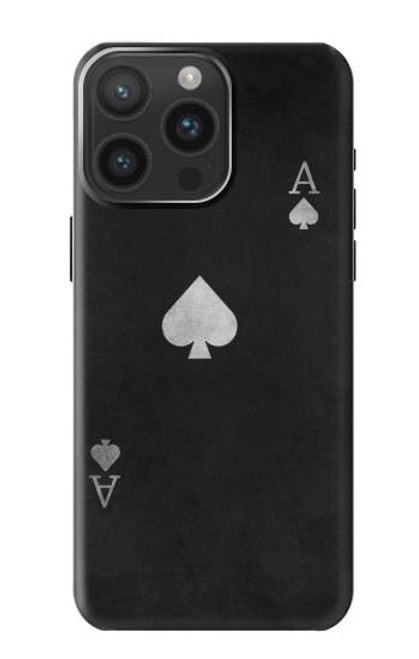 S3152 Black Ace of Spade Case For iPhone 15 Pro Max