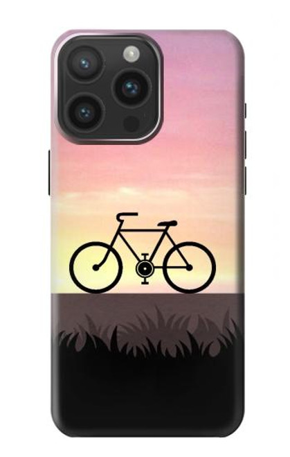 S3252 Bicycle Sunset Case For iPhone 15 Pro Max