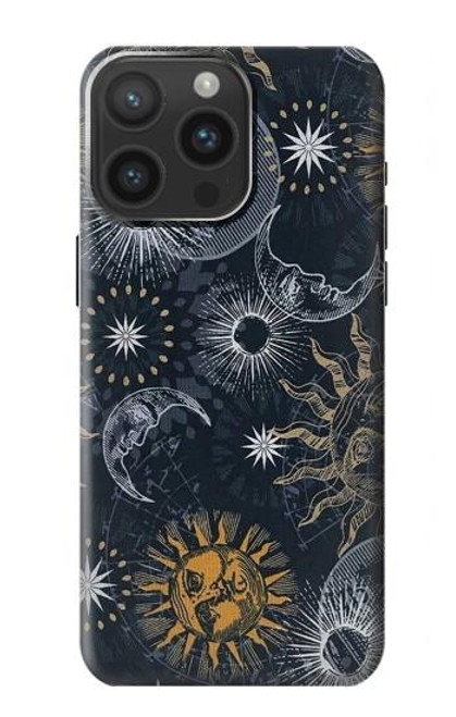 S3702 Moon and Sun Case For iPhone 15 Pro Max