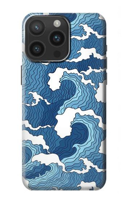 S3751 Wave Pattern Case For iPhone 15 Pro Max