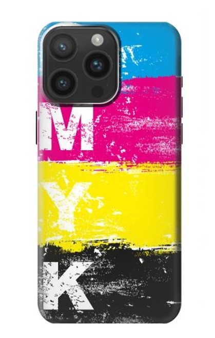 S3930 Cyan Magenta Yellow Key Case For iPhone 15 Pro Max