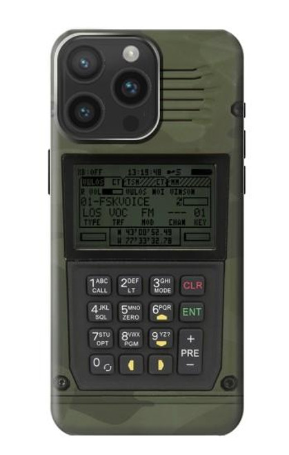 S3959 Military Radio Graphic Print Case For iPhone 15 Pro Max