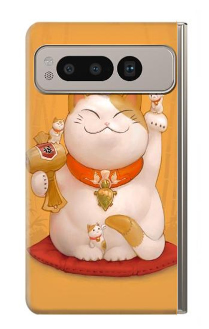 S1217 Maneki Neko Lucky Cat Case For Google Pixel Fold