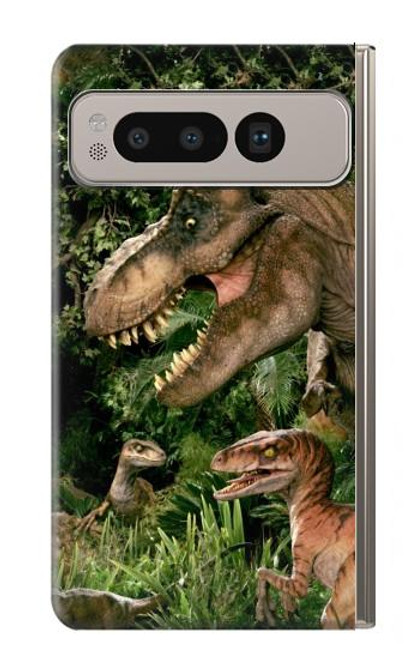 S1452 Trex Raptor Dinosaur Case For Google Pixel Fold