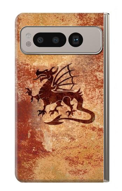 S2485 Dragon Metal Texture Graphic Printed Case For Google Pixel Fold