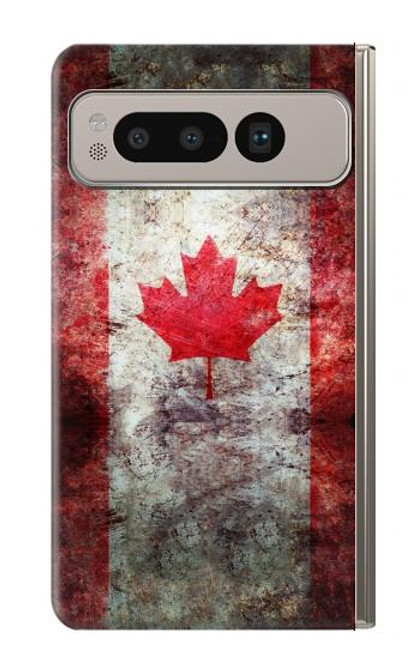 S2490 Canada Maple Leaf Flag Texture Case For Google Pixel Fold