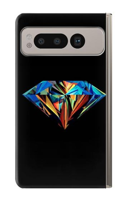 S3842 Abstract Colorful Diamond Case For Google Pixel Fold