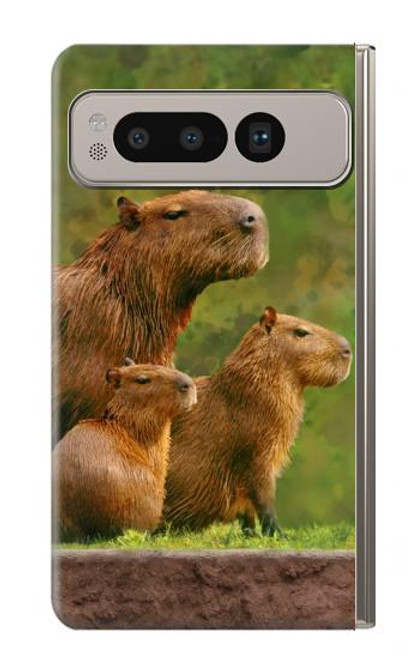 S3917 Capybara Family Giant Guinea Pig Case For Google Pixel Fold