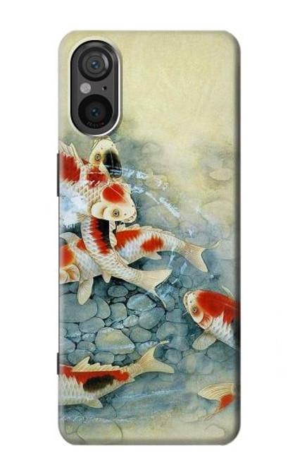 S1654 Koi Carp Fish Art Painting Case For Sony Xperia 5 V
