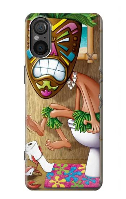 S1702 Tiki Man Toilet Case For Sony Xperia 5 V