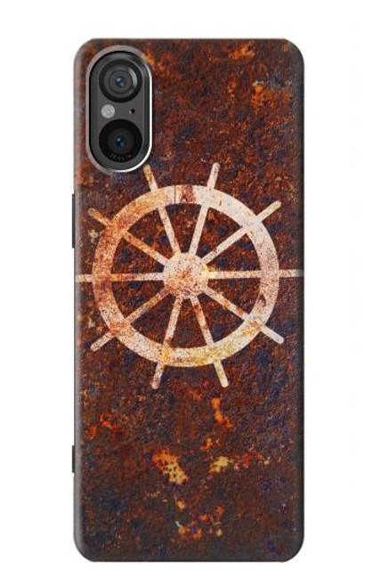 S2766 Ship Wheel Rusty Texture Case For Sony Xperia 5 V