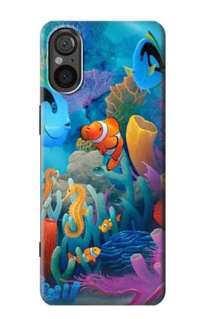 S3227 Underwater World Cartoon Case For Sony Xperia 5 V