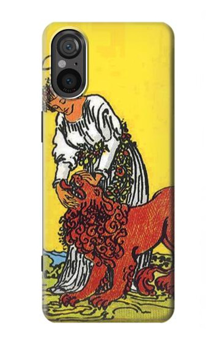 S3458 Strength Tarot Card Case For Sony Xperia 5 V