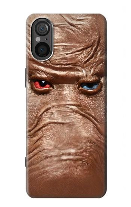 S3940 Leather Mad Face Graphic Paint Case For Sony Xperia 5 V