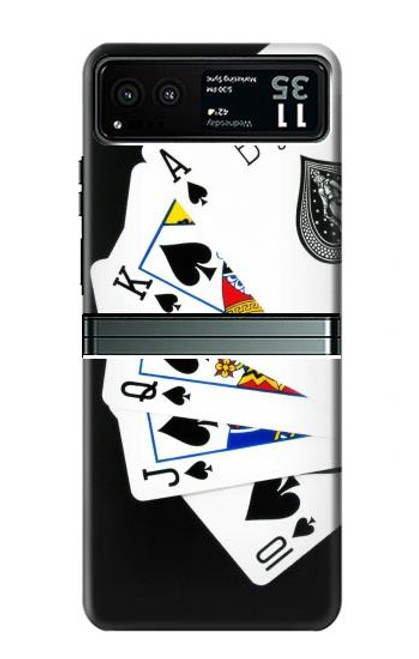 S1078 Poker Royal Straight Flush Case For Motorola Razr 40