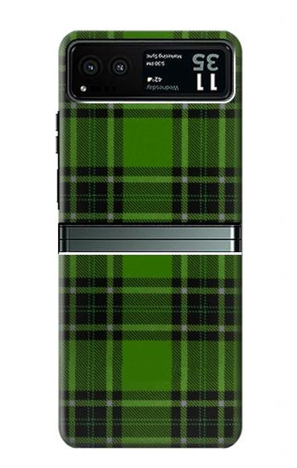 S2373 Tartan Green Pattern Case For Motorola Razr 40