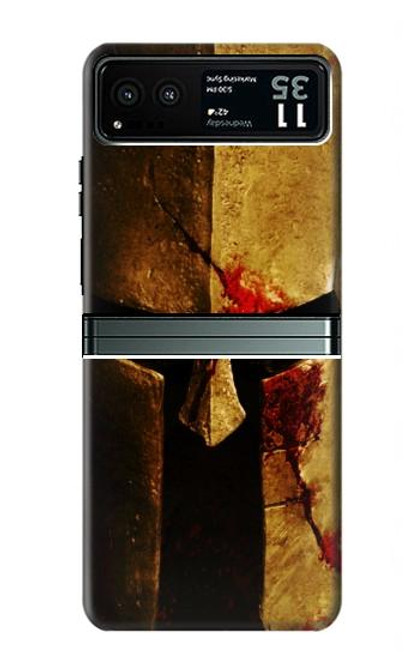 S2439 Warrior Spartan Helmet Case For Motorola Razr 40