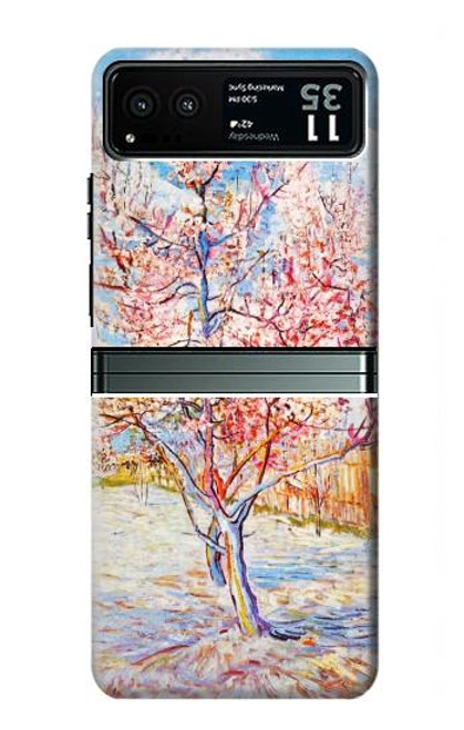 S2450 Van Gogh Peach Tree Blossom Case For Motorola Razr 40