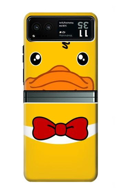 S2760 Yellow Duck Tuxedo Cartoon Case For Motorola Razr 40