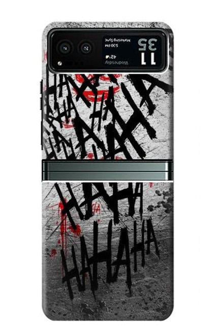S3073 Joker Hahaha Blood Splash Case For Motorola Razr 40