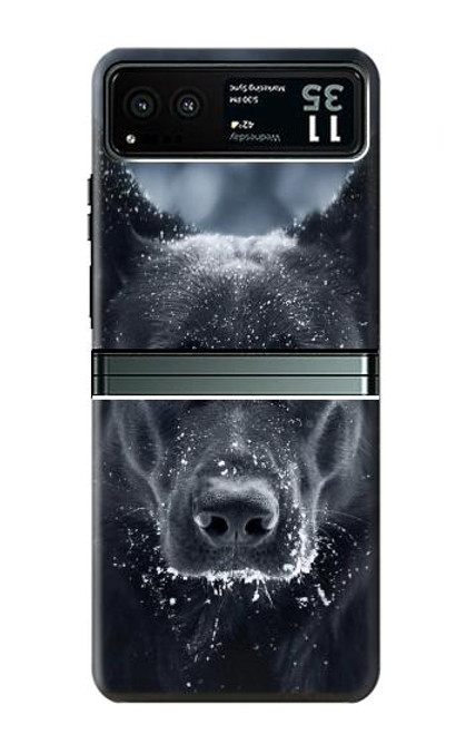 S3168 German Shepherd Black Dog Case For Motorola Razr 40