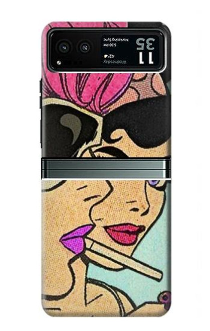 S3171 Girls Pop Art Case For Motorola Razr 40