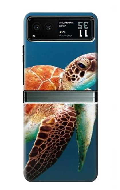 S3497 Green Sea Turtle Case For Motorola Razr 40