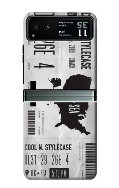 S3615 Airline Boarding Pass Art Case For Motorola Razr 40