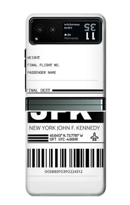 S3664 Airline Travel Luggage Label Case For Motorola Razr 40