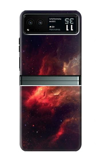 S3897 Red Nebula Space Case For Motorola Razr 40