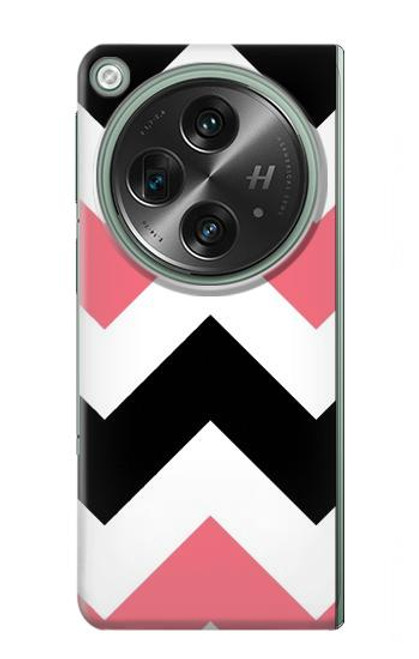 S1849 Pink Black Chevron Zigzag Case For OnePlus OPEN