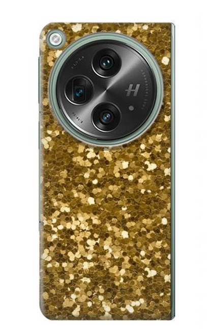 S3388 Gold Glitter Graphic Print Case For OnePlus OPEN