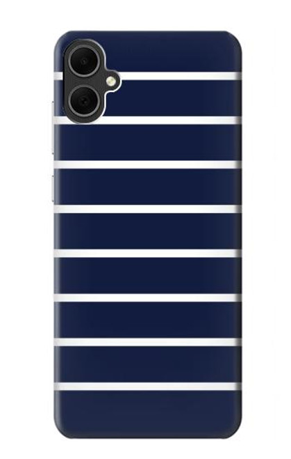 S2767 Navy White Striped Case For Samsung Galaxy A05