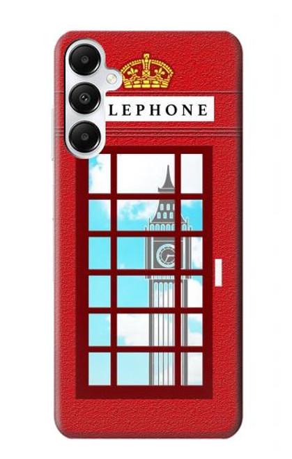 S2059 England British Telephone Box Minimalist Case For Samsung Galaxy A05s