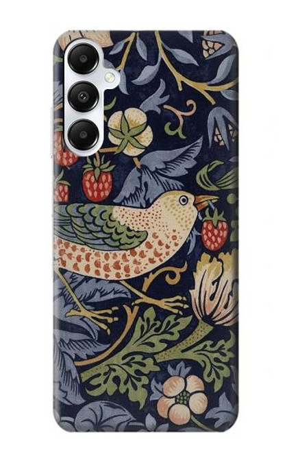 S3791 William Morris Strawberry Thief Fabric Case For Samsung Galaxy A05s