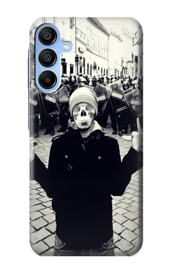 S1108 Skull Mask Man Protester Case For Samsung Galaxy A15 5G
