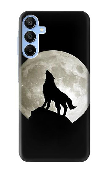 S1981 Wolf Howling at The Moon Case For Samsung Galaxy A15 5G