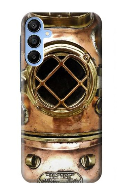 S2412 Vintage Deep Sea Diving Helmet Case For Samsung Galaxy A15 5G