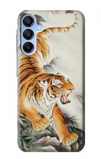 S2751 Chinese Tiger Brush Painting Case For Samsung Galaxy A15 5G